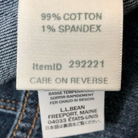 L.L. Bean 1912 Favorite Fit 5-Pocket Jeans Skirt - 10 - Picture 7 of 8